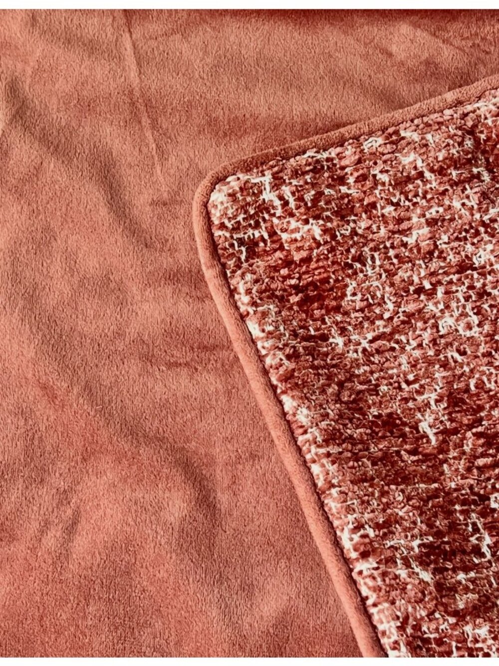 Sag Harbor Dusty Rose Pillow Cover With Velvet Back & Hidden Zipper - Picture 5 of 10